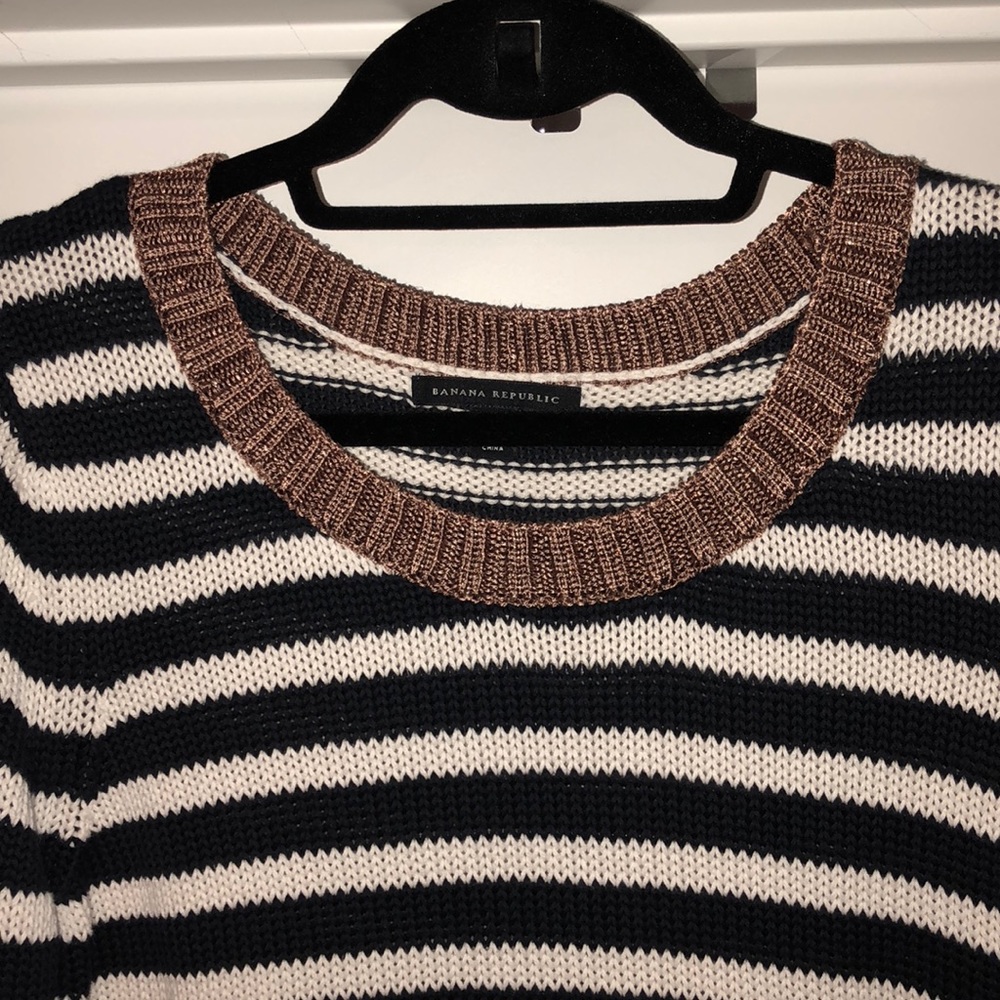 Navy/White stripe Banana Republic sweater